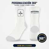 Calcetines de árbitro en blanco listos para personalizar con tus colores y tu escudo